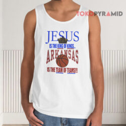Arkansas Razorbacks Basketball Jesus Shirt 2 Arkansas Razorbacks Basketball Jesus Tank Top