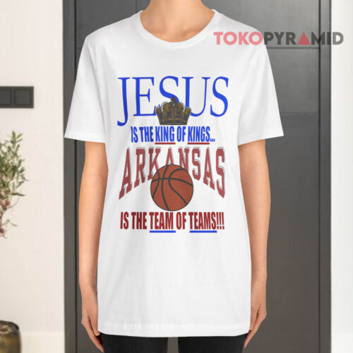 Arkansas Razorbacks Basketball Jesus White T shirt