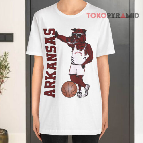Arkansas Razorbacks Basketball White T shirt