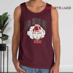 Arkansas Razorbacks Go Hogs Go 1989 Tank Top