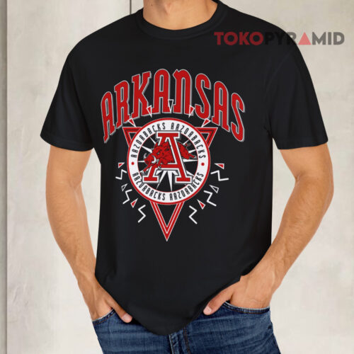 Arkansas Razorbacks Logo Vintage Black T shirt Arkansas Razorbacks Logo Vintage Black T shirt