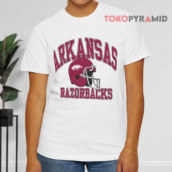 Arkansas Razorbacks Ncaa Football White T shirt