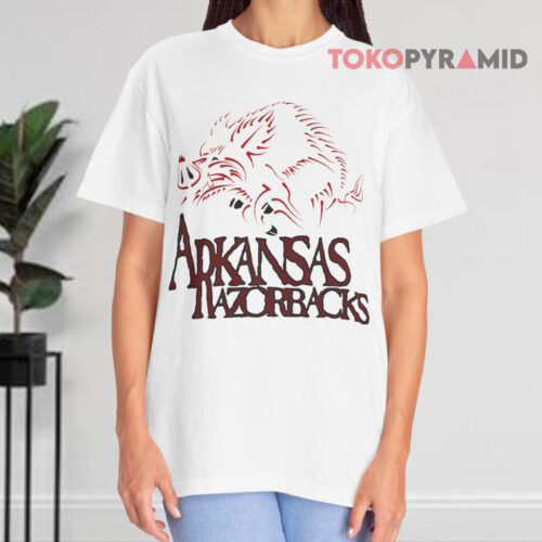 Arkansas Razorbacks Vintage White T shirt