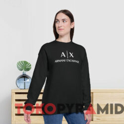 Armani Exchange Logo T shirt Black Sweatshirt