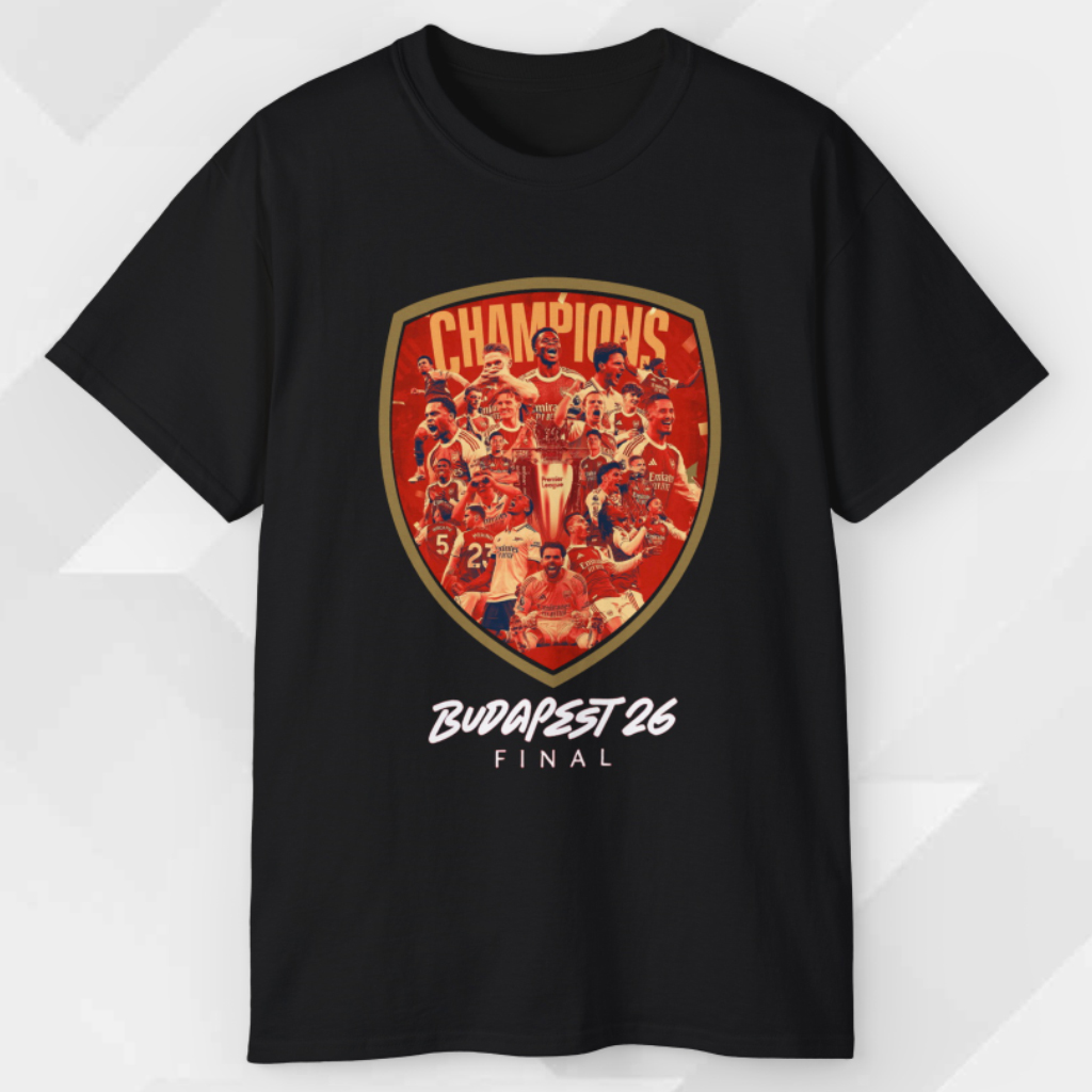 Arsenal Budapest 26 Ucl Final T shirt Arsenal Budapest 26 Ucl Final T shirt