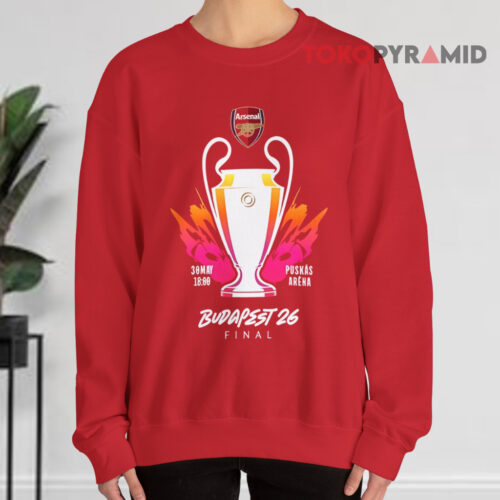 Arsenal Champions League Final Red Sweatshirt Arsenal Champions League Final Red Sweatshirt
