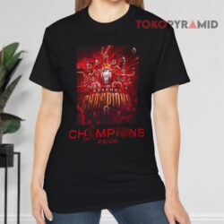 Arsenal Champions Squad 25 26 Poster T shirt Front