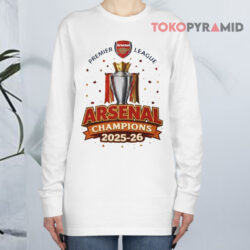 Arsenal FC 2025-26 Premier League Champions Shirt 4 Arsenal Fc 2025 26 Premier League Champions Long sleeved