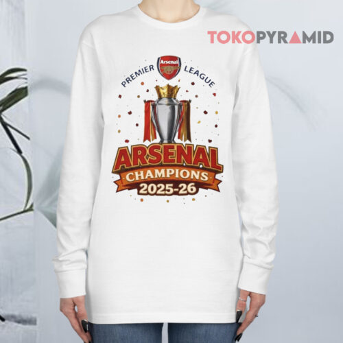 Arsenal Fc 2025 26 Premier League Champions Long sleeved Arsenal Fc 2025 26 Premier League Champions Long sleeved