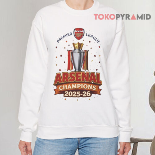 Arsenal Fc 2025 26 Premier League Champions Sweatshirt Arsenal Fc 2025 26 Premier League Champions Sweatshirt