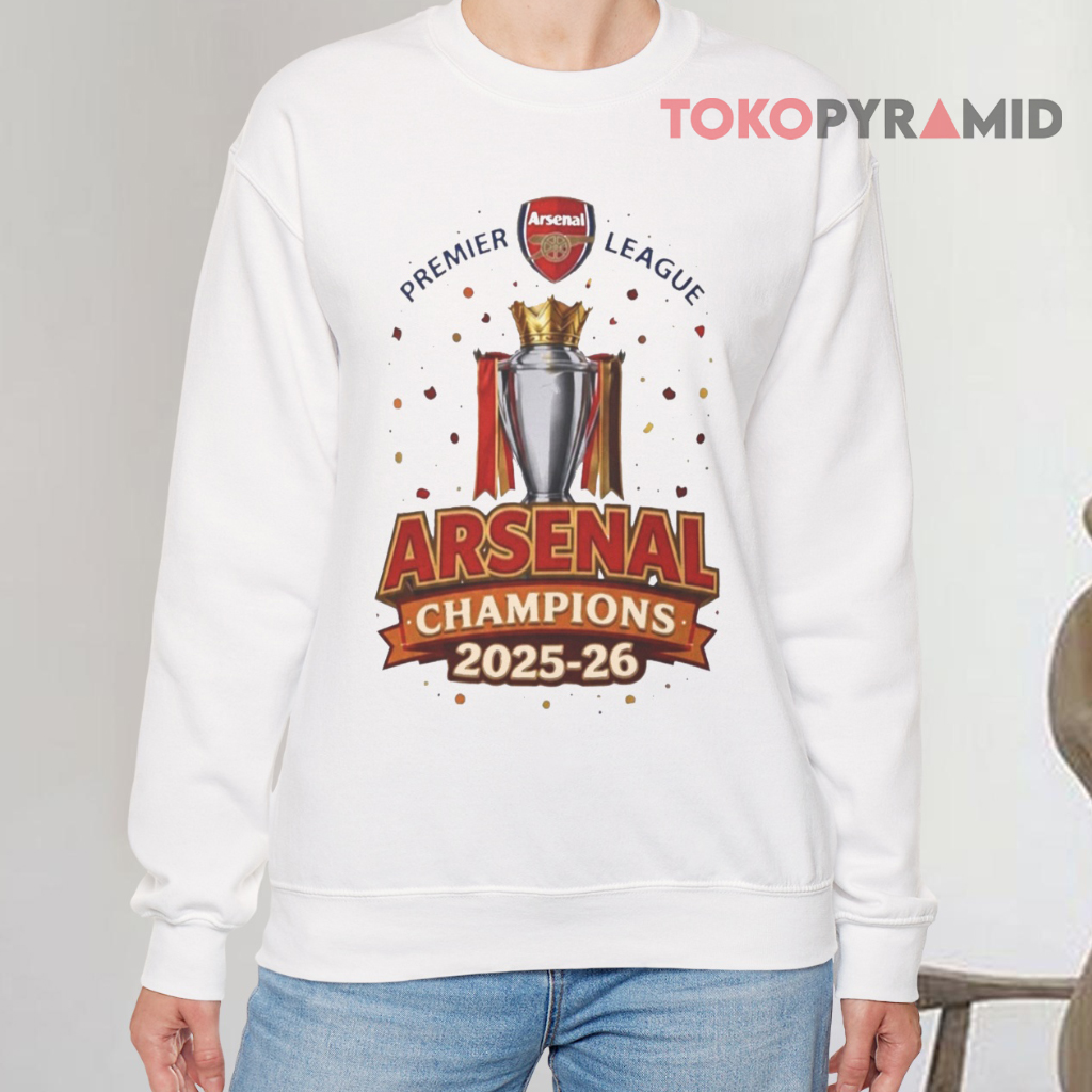 Arsenal Fc 2025 26 Premier League Champions Sweatshirt Arsenal Fc 2025 26 Premier League Champions Sweatshirt