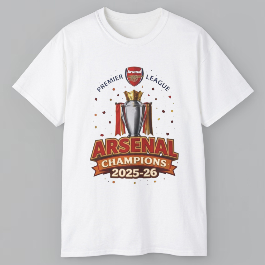 Arsenal Fc 2025 26 Premier League Champions T shirt Arsenal Fc 2025 26 Premier League Champions T shirt