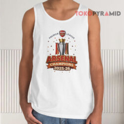 Arsenal FC 2025-26 Premier League Champions Shirt 2 Arsenal Fc 2025 26 Premier League Champions Tank Top