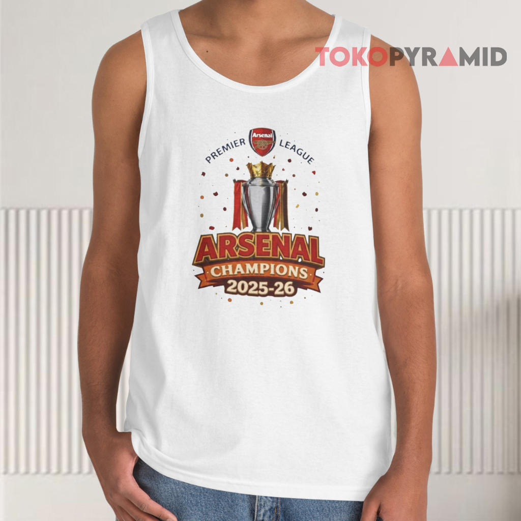Arsenal Fc 2025 26 Premier League Champions Tank Top Arsenal Fc 2025 26 Premier League Champions Tank Top