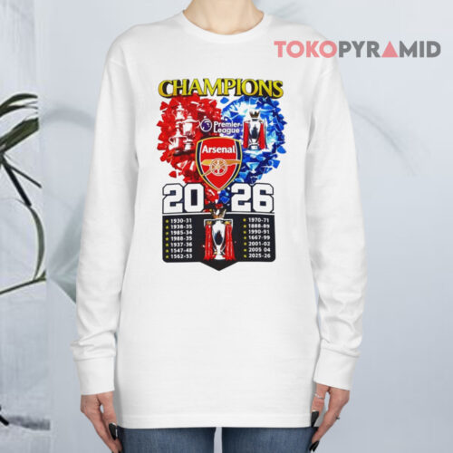 Arsenal Fc Champions Premier League 2026 Long sleeved Arsenal Fc Champions Premier League 2026 Long sleeved