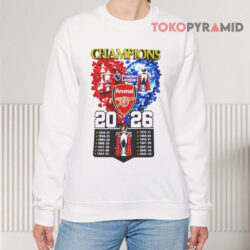 Arsenal FC Champions Premier League 2026 Shirt 3 Arsenal Fc Champions Premier League 2026 Sweatshirt