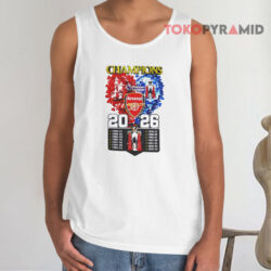 Arsenal FC Champions Premier League 2026 Shirt 2 Arsenal Fc Champions Premier League 2026 Tank Top