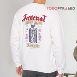 Arsenal Premier League Champions 25/26 T-Shirt 4 Arsenal Premier League Champions 25 26 Sweatshirt Back