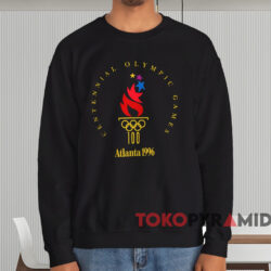 Atlanta 1996 Centennial Olympic Games T shirt Black Sweatshirt