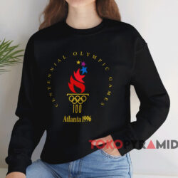Atlanta 1996 Centennial Olympic Games T shirt Black Sweatshirt