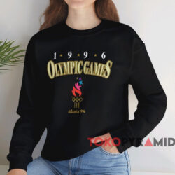 Atlanta 1996 Olympic Games T-shirt 4 Atlanta 1996 Olympic Games T shirt Black Sweatshirt