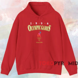 Atlanta 1996 Olympic Games T-shirt 2 Atlanta 1996 Olympic Games T shirt Red Hoodie