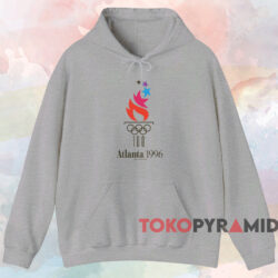 Atlanta 1996 Olympic T shirt Grey Hoodie