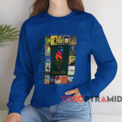 Atlanta 1996 XXVIth Olympiad T-shirt 4 Atlanta 1996 Xxvith Olympiad T shirt Blue Sweatshirt