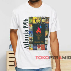 Atlanta 1996 Xxvith Olympiad T shirt White T shirt
