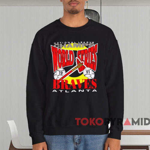 Atlanta Braves 1991 World Series Champs Shirt Black Sweatshirt