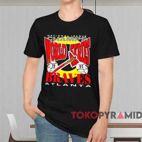 Atlanta Braves 1991 World Series Champs Shirt Black T shirt