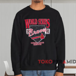Atlanta Braves 1991 World Series Shirt 4 Atlanta Braves 1991 World Series Shirt Black Sweatshirt
