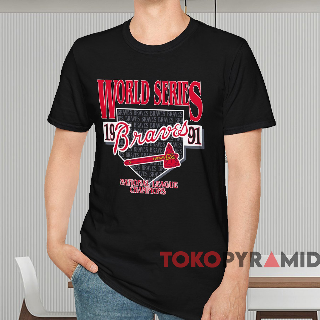 Atlanta Braves 1991 World Series Shirt Black T shirt Atlanta Braves 1991 World Series Shirt Black T shirt