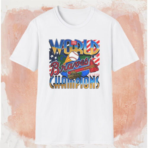 Atlanta Braves 1995 Champions Shirt White T shirt Atlanta Braves 1995 Champions Shirt White T shirt