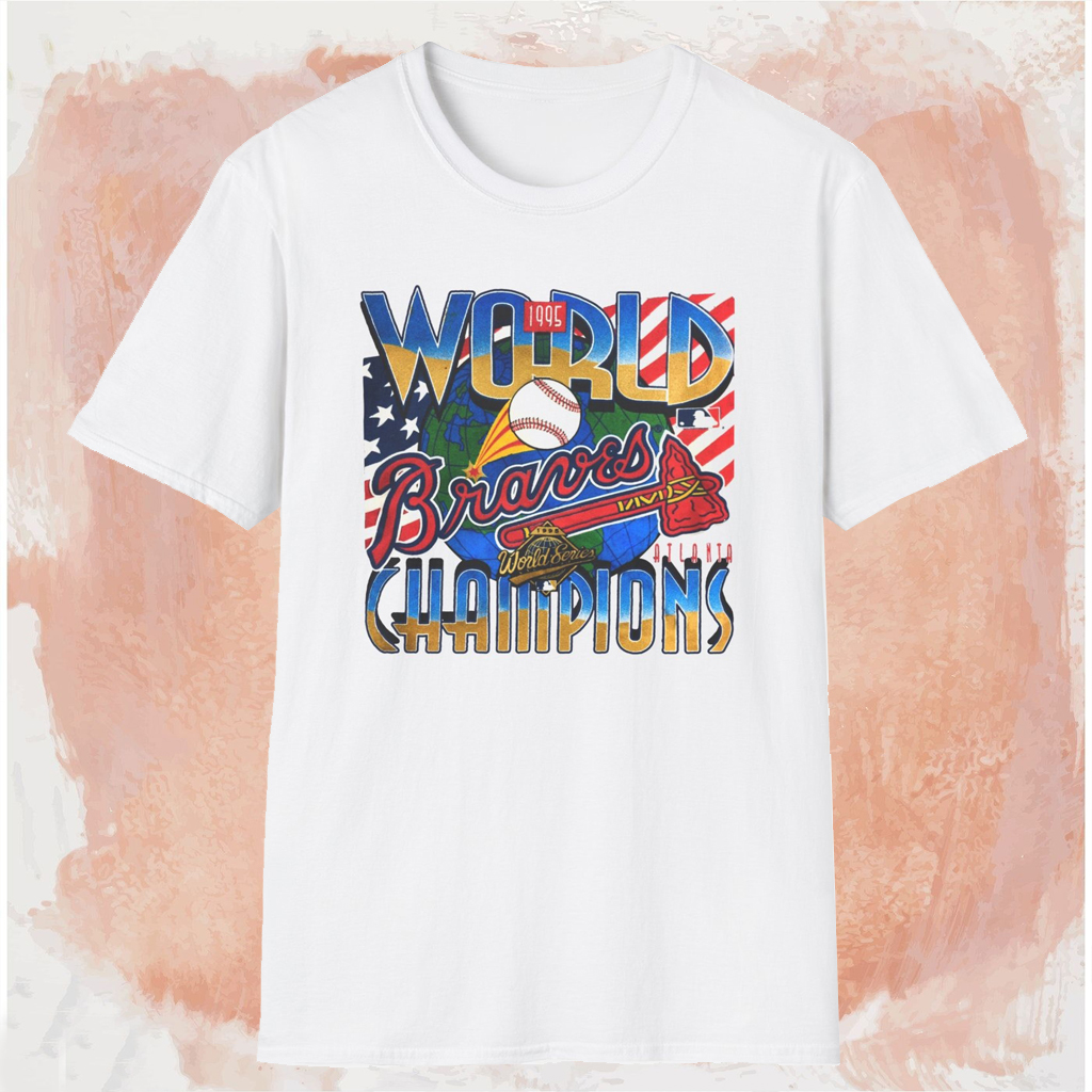 Atlanta Braves 1995 Champions Shirt White T shirt Atlanta Braves 1995 Champions Shirt White T shirt