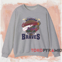Atlanta Braves 1995 Eastern Division Champions Shirt 3 Atlanta Braves 1995 Eastern Division Champions Shirt Grey Sweatshirt