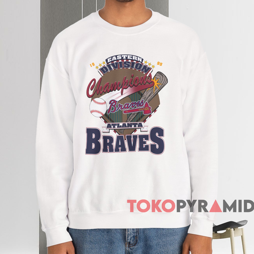 Atlanta Braves 1995 Eastern Division Champions Shirt White Sweatshirt Atlanta Braves 1995 Eastern Division Champions Shirt White Sweatshirt