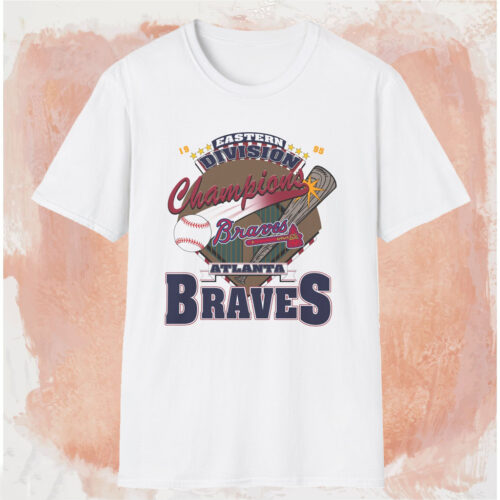 Atlanta Braves 1995 Eastern Division Champions Shirt White T shirt Atlanta Braves 1995 Eastern Division Champions Shirt White T shirt