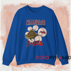 Atlanta Braves 1995 World Champions Shirt 4 Atlanta Braves 1995 World Champions Shirt Blue Sweatshirt