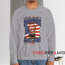 Atlanta Braves 1996 World Series Champions Shirt Grey Sweatshirt