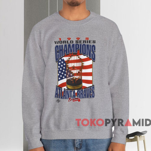 Atlanta Braves 1996 World Series Champions Shirt Grey Sweatshirt