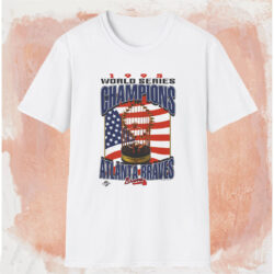 Atlanta Braves 1996 World Series Champions Shirt White T shirt