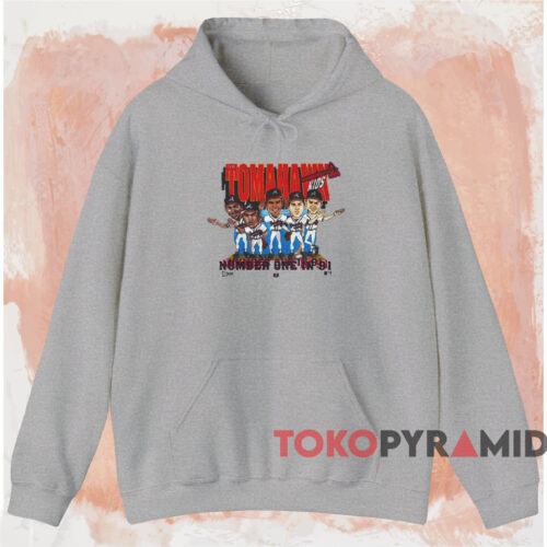 Atlanta Braves The Tomahawk Number One In 91 Shirt Grey Hoodie Atlanta Braves The Tomahawk Number One In 91 Shirt Grey Hoodie