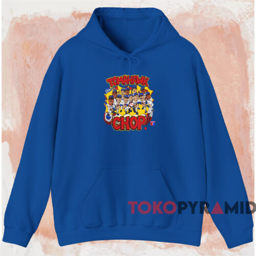 Atlanta Braves Tomahawk Chop Shirt Blue Hoodie