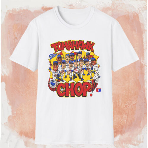 Atlanta Braves Tomahawk Chop Shirt White T shirt