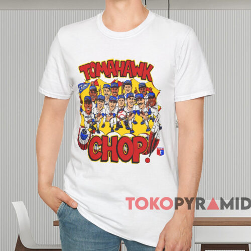 Atlanta Braves Tomahawk Chop Shirt White T shirt