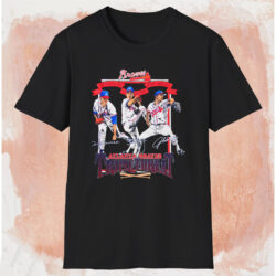 Atlanta Braves Triple Threat Glavine Avery Smoltz Shirt Black T shirt