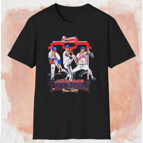 Atlanta Braves Triple Threat Glavine Avery Smoltz Shirt Black T shirt Atlanta Braves Triple Threat Glavine Avery Smoltz Shirt Black T shirt