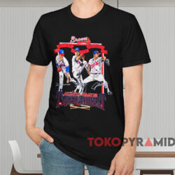 Atlanta Braves Triple Threat Glavine Avery Smoltz Shirt Black T shirt