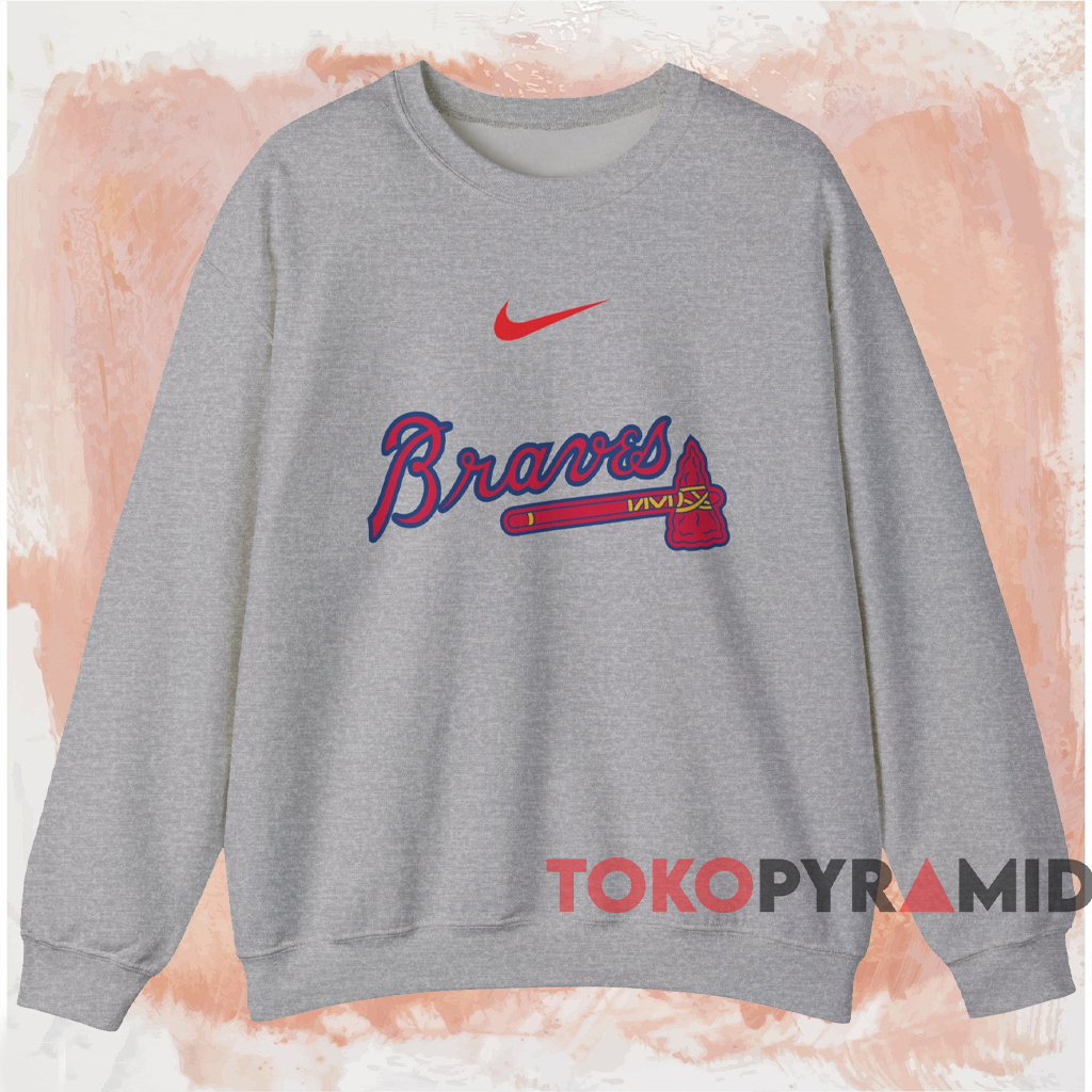 Atlanta Braves Wordmark Legend Shirt Grey Sweatshirt Atlanta Braves Wordmark Legend Shirt Grey Sweatshirt